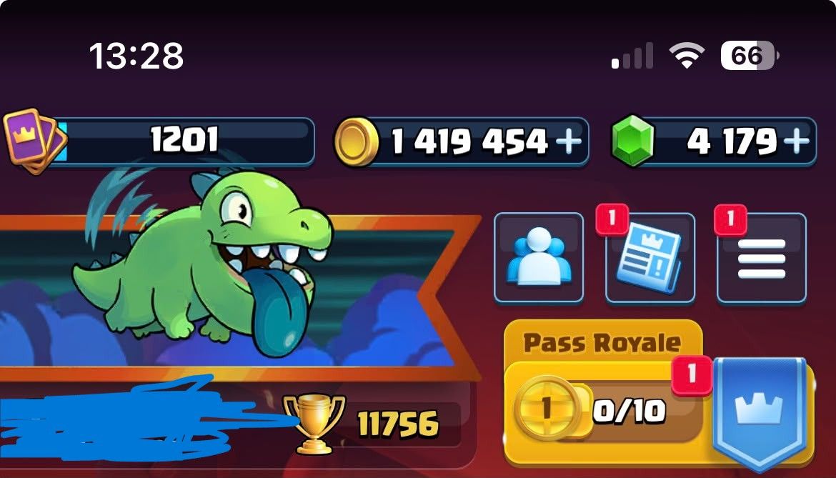 CONTA CLASH ROYALE ARENA 28 9 ANOS DE CONTA