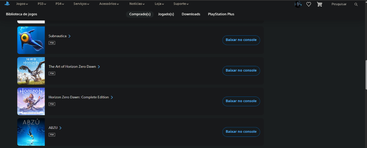 CONTA PSN - 21 JOGOS | LVL 240+ | 15 PLATINAS | TLOU2 + GOW + HORIZON...
