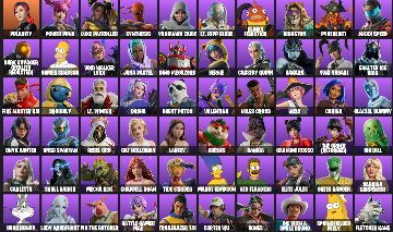 Conta Fortnite INSANA 87 Skins | Simpsons, Miku, Sabrina + 7 Pagas