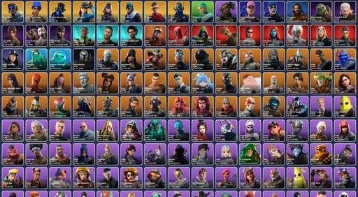 CONTA FORTNITE COM 178 SKINS! | Coleção gigante + skins raras capitulo 1