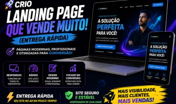 Crio Landing Page Que Vende Muito! (Entrega em 24H)