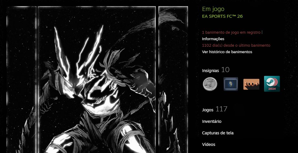 Conta Steam com mais de 9 anos