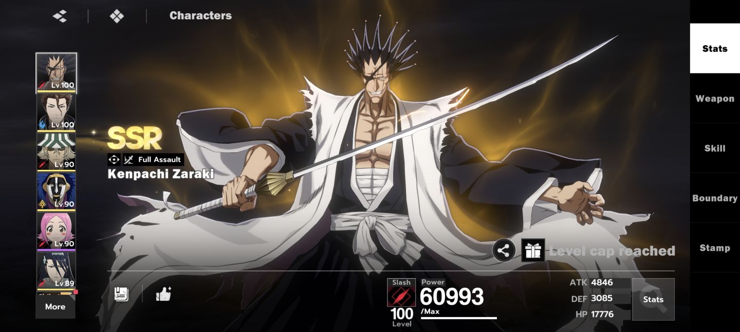 Conta a venda com Zaraki B6 Bleach sou resonance