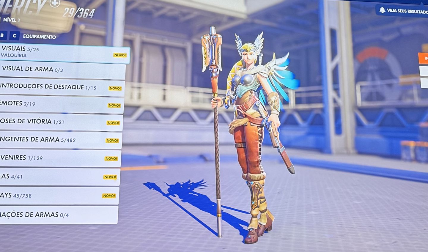 Conta overwatch com diversas skins