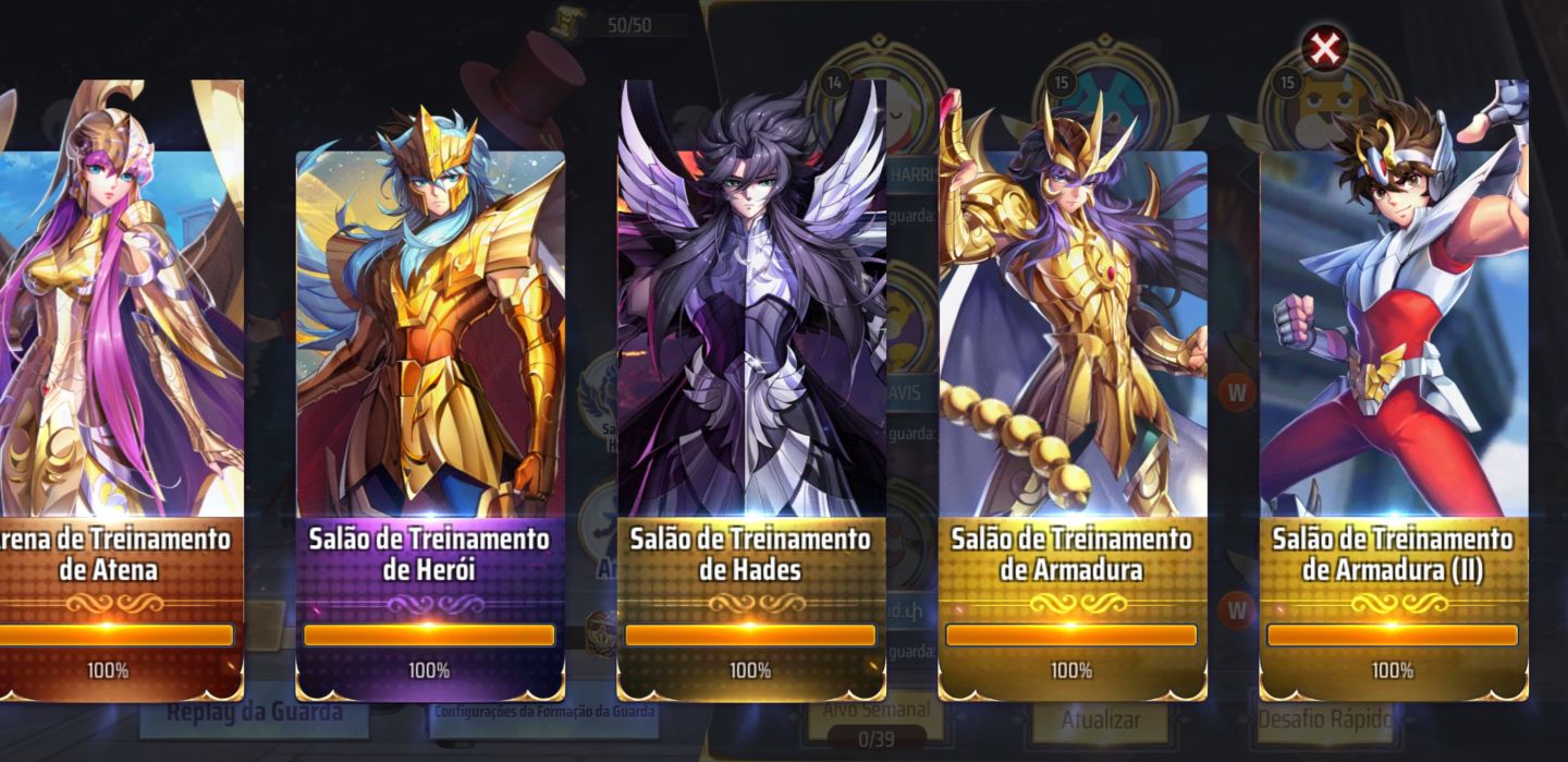 SERVIÇOS DE PROGRESSÃO E FORTALECIMENTO - SAINT SEIYA AWAKENING