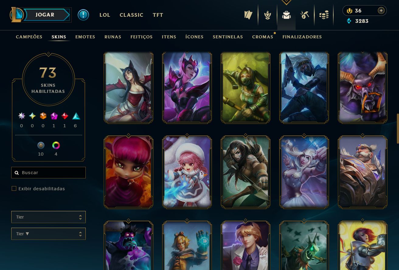 [ACESSO IMEDIATO] Ouro IV 73 Skins 80 Campeões