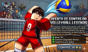 HAIKYUU/VOLLEYBALL LEGENDS | CONTAS COM SECRETOS | CONTAS COM LUCKY SPINS