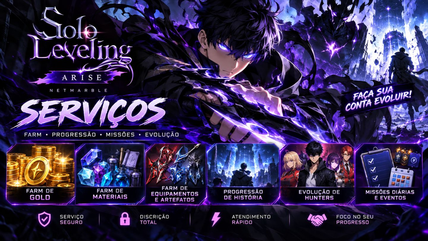 Solo Leveling: ARISE - Farm, Progressão, Missões e Evolução