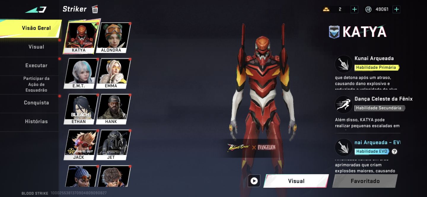 CONTA BLOOD STRIKE NÍVEL 49