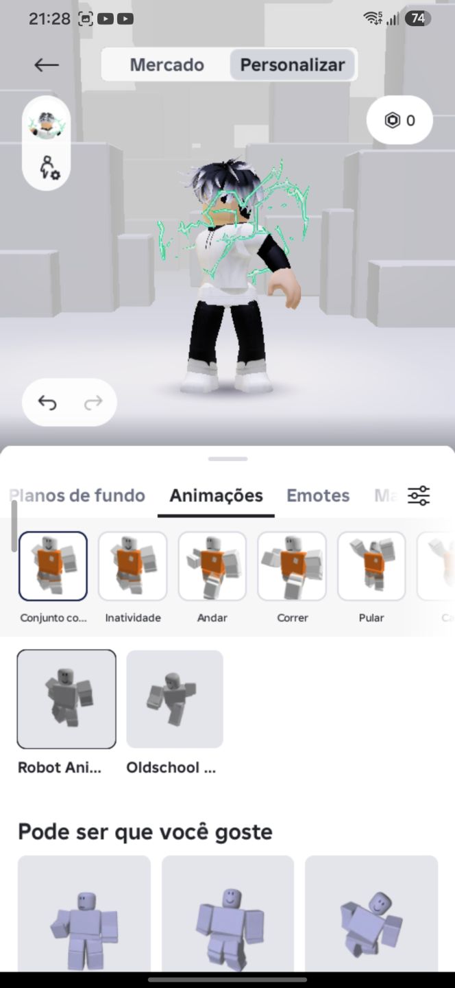 Conta de Roblox cheia de skins e itens raros