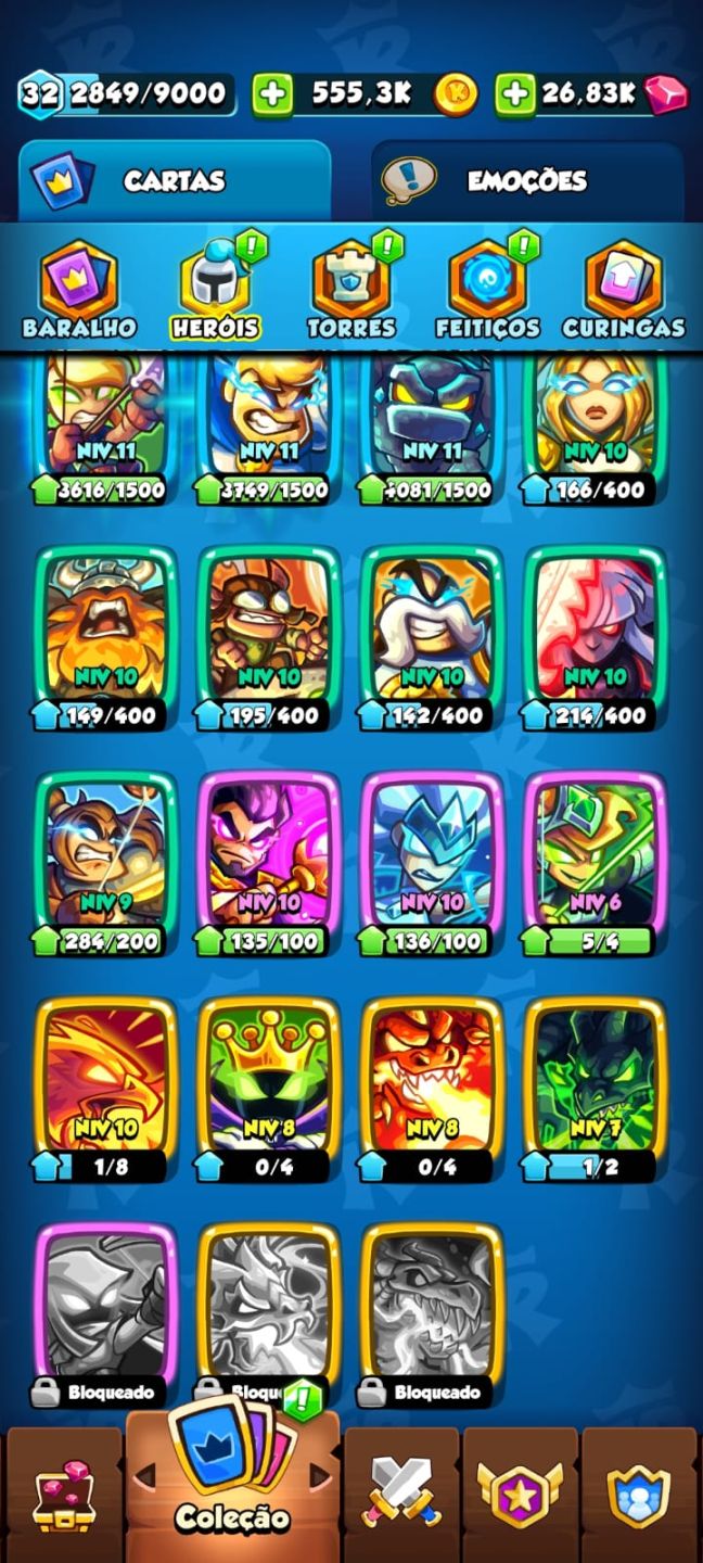 Conta top kingdom rush battles 30k gemas
