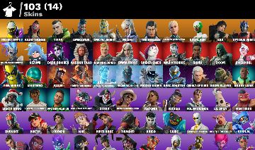 FORTNITE conta mais de 105 skins e muitas picaretas com 550 v bucks