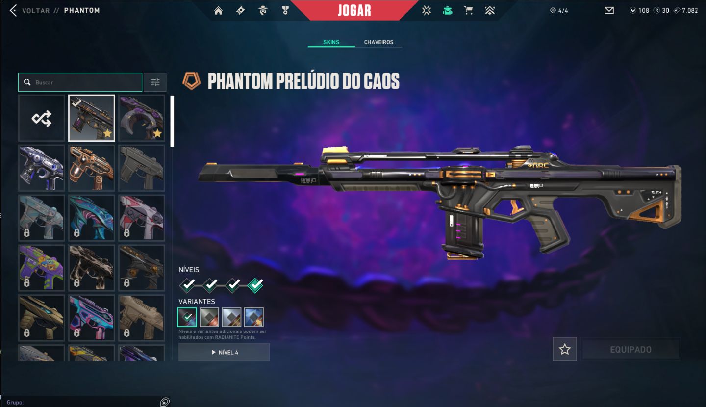 Conta Vava com 14 skins da loja, Karambit Vct 2025, ex imortal, + de 1k gasto