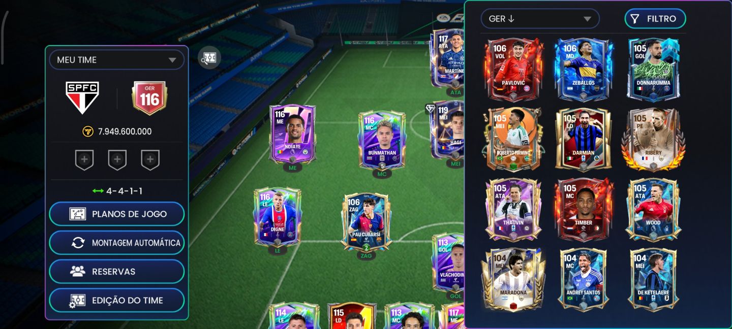 CONTA DE EA FC ANTIGA COM MUITAS GEMAS