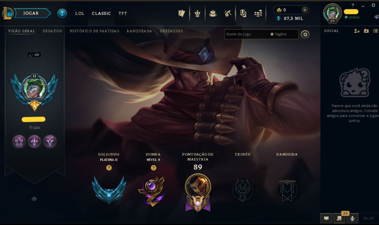 (100% SEGURA) CONTA SMURF - PLATINA 2 - 87,5K EA - SKINS - UPADA À MÃO