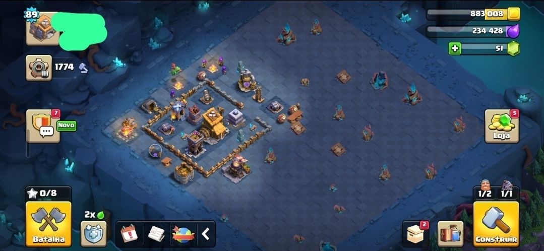 Conta clash of clans cv15 nível 89