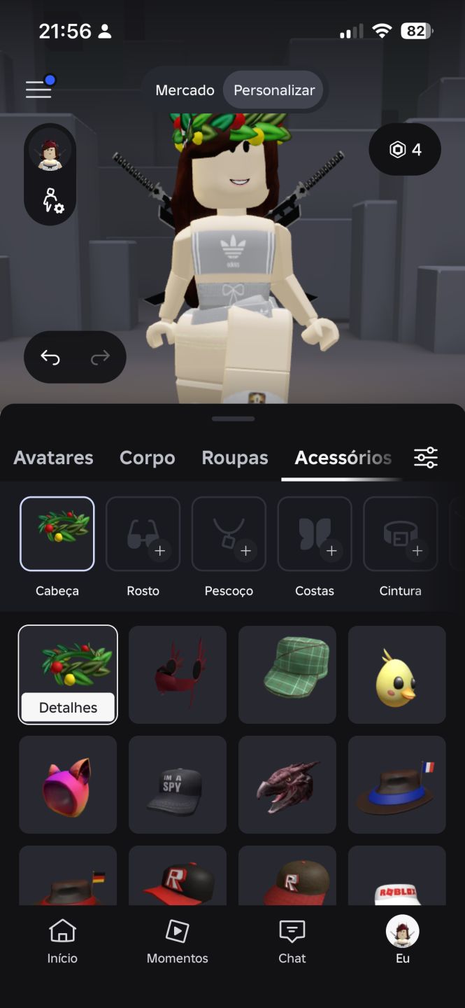 Conta de Roblox com muita skin Feminina e masculina