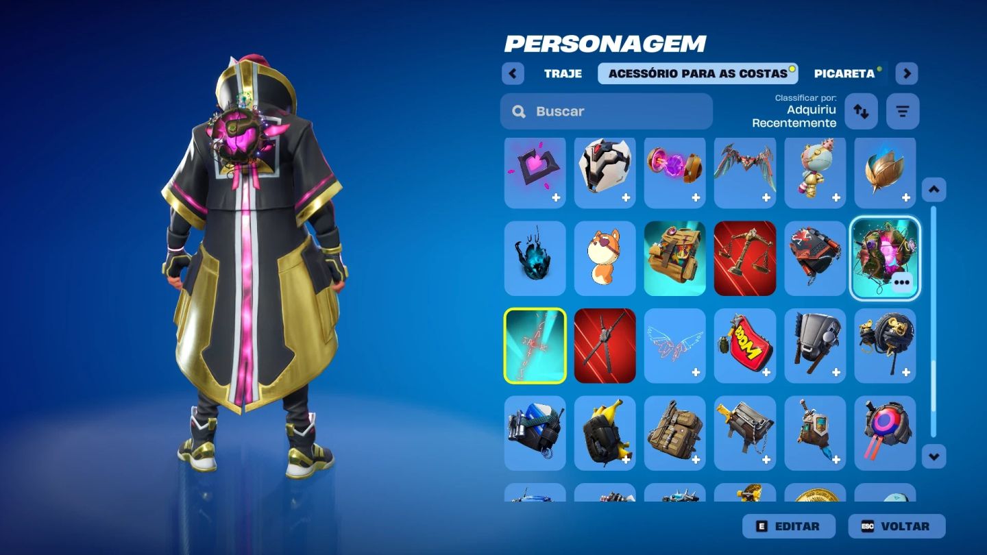 Conta Epic/Fortnite com Travis Scott,Atemporal e mais skins antigas