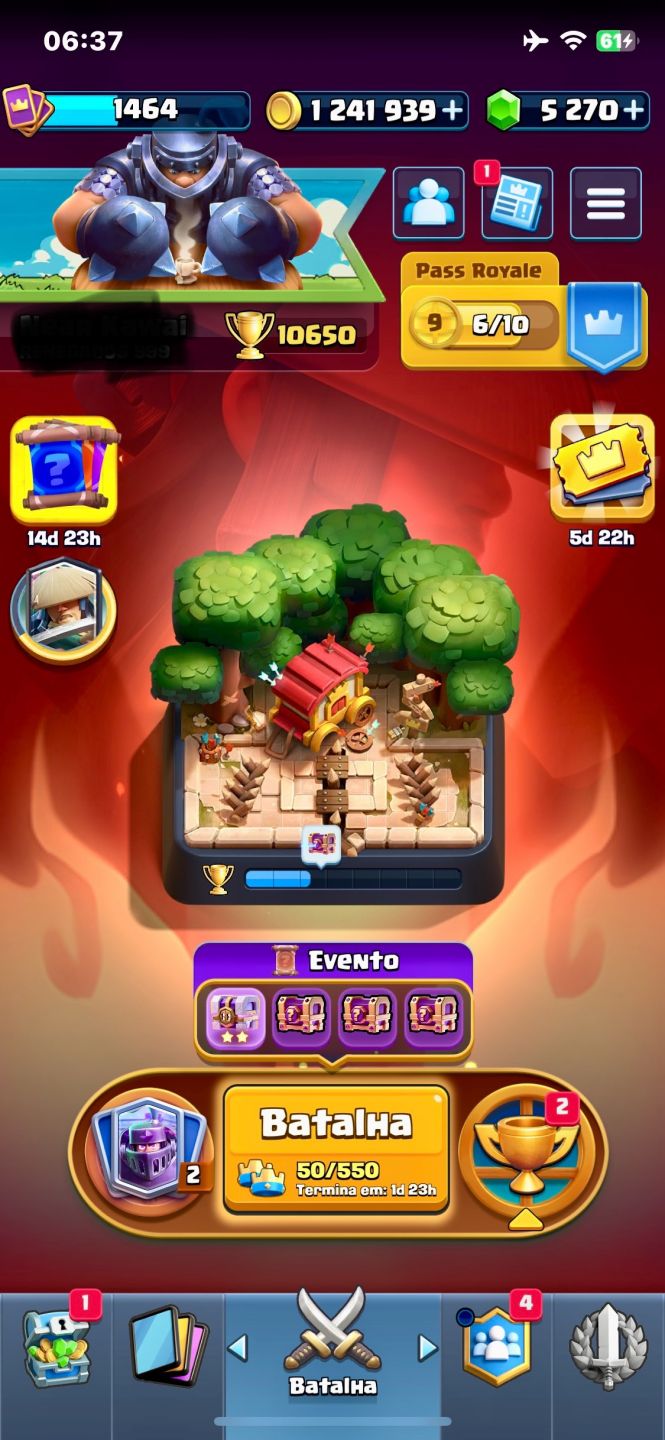 Conta Clash royale nvl 15 arena 26 mais conta clash of clans Cv 11 quase full