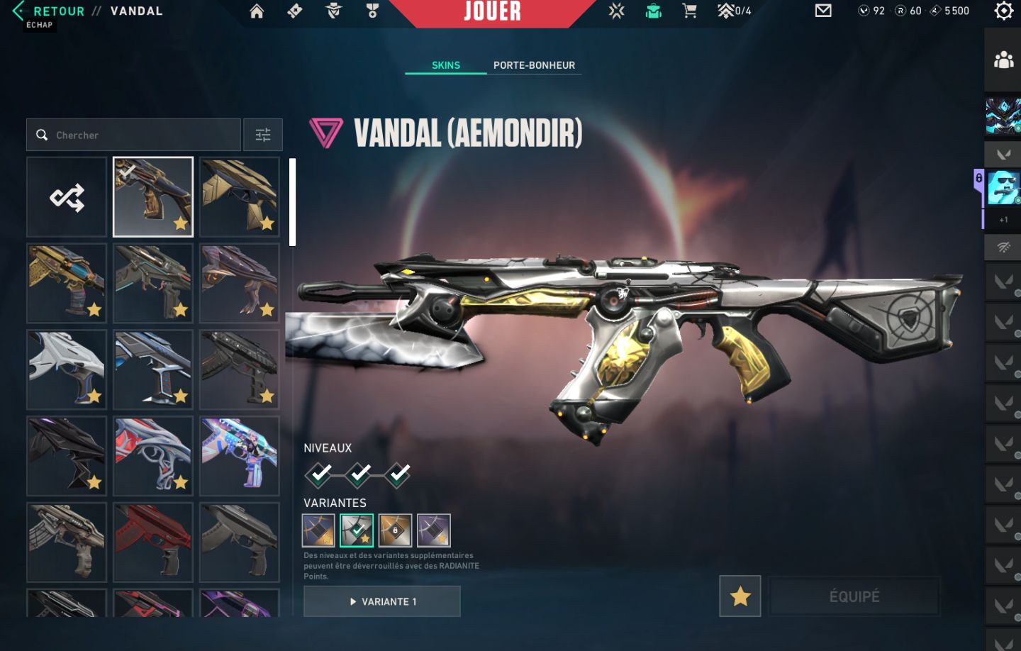 Conta valorant cheio de skin, elo - Dima 2 lvl 225 (valores a negociar)