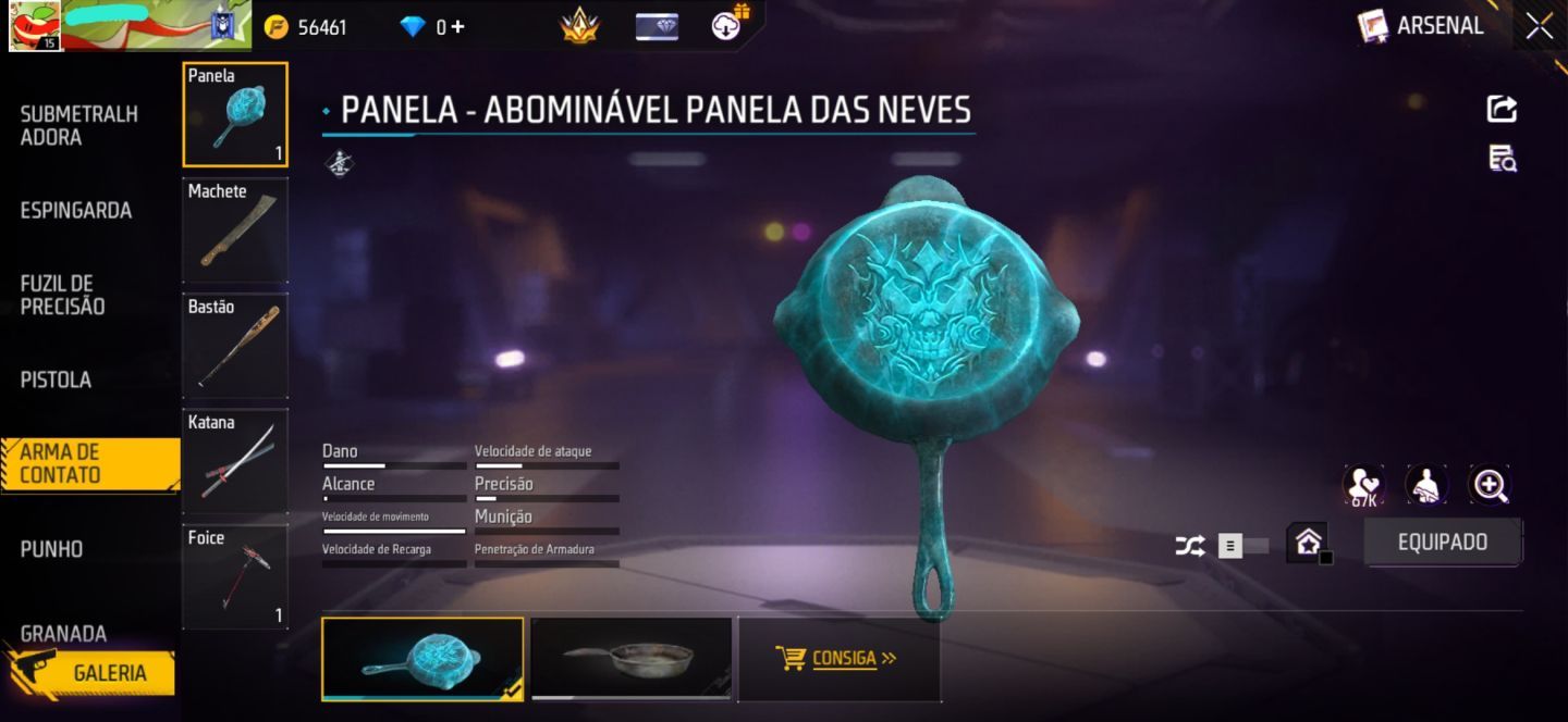 CONTA FREE FIRE COM CONJUNTO DAMA ESCALARTE | AWM ATRIBUTADA | CARTÃO DE TROCA