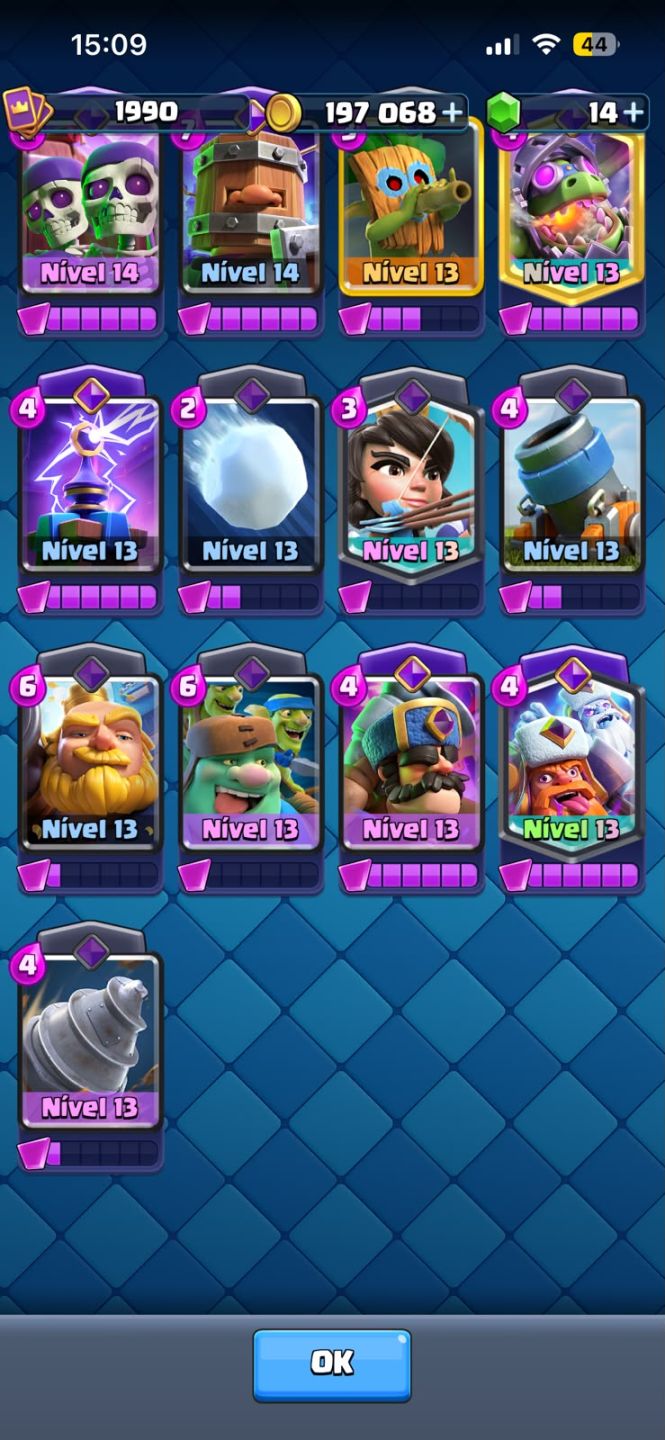 CONTA CLASH ROYALE 14.000 - END GAME