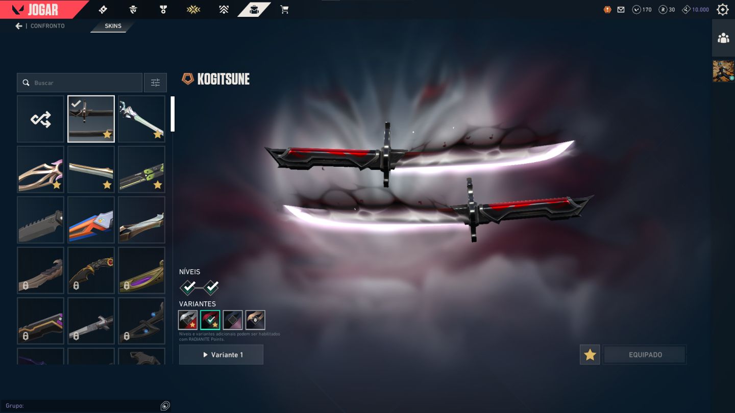 CONTA COM 5 SKINS DE FACA E VARIAS SKINS TRYHARD / PREÇO NEGOCIAVEL