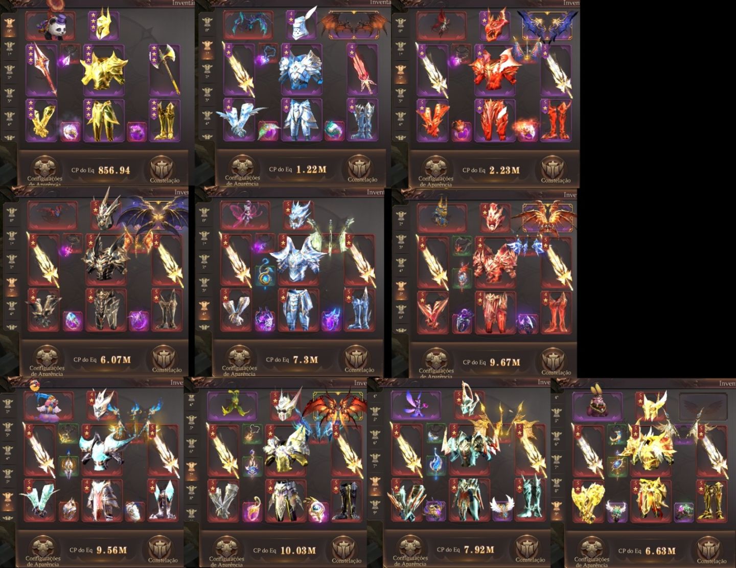 MU DARK EPOCH BK INI 2.040b Top1 - lvl 610 mestre T10 - VIP15