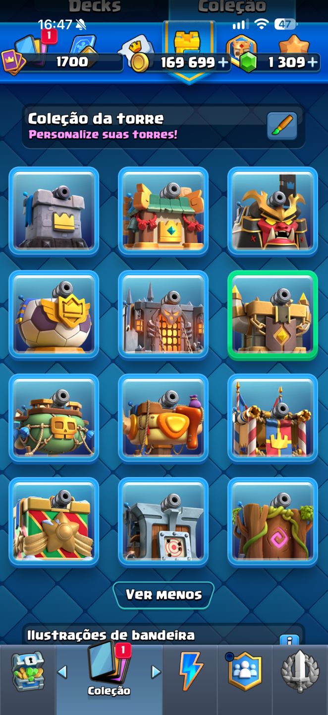 Conta Clash Royale 13.700 troféus