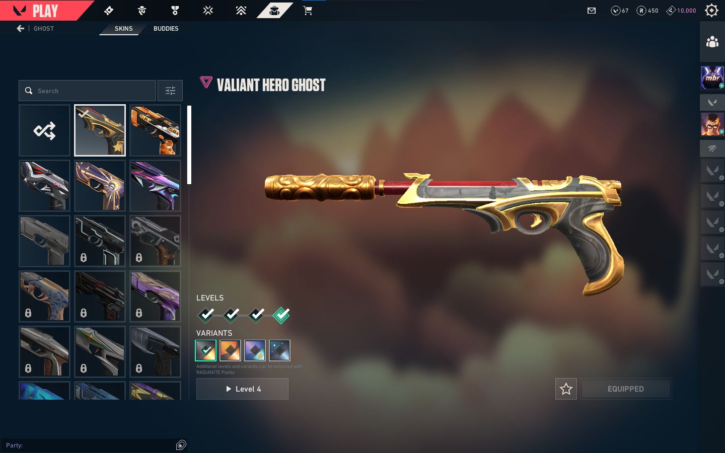 CONTA DE VALORANT KARAMBIT SUBLIME E VANDAL DO CAOS E MAIS
