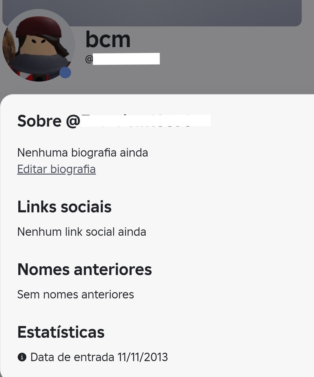 CONTA ROBLOX 2013 OG 12 ANOS SHAGGY + ZIPPER CAP + EMBLEMAS RAROS