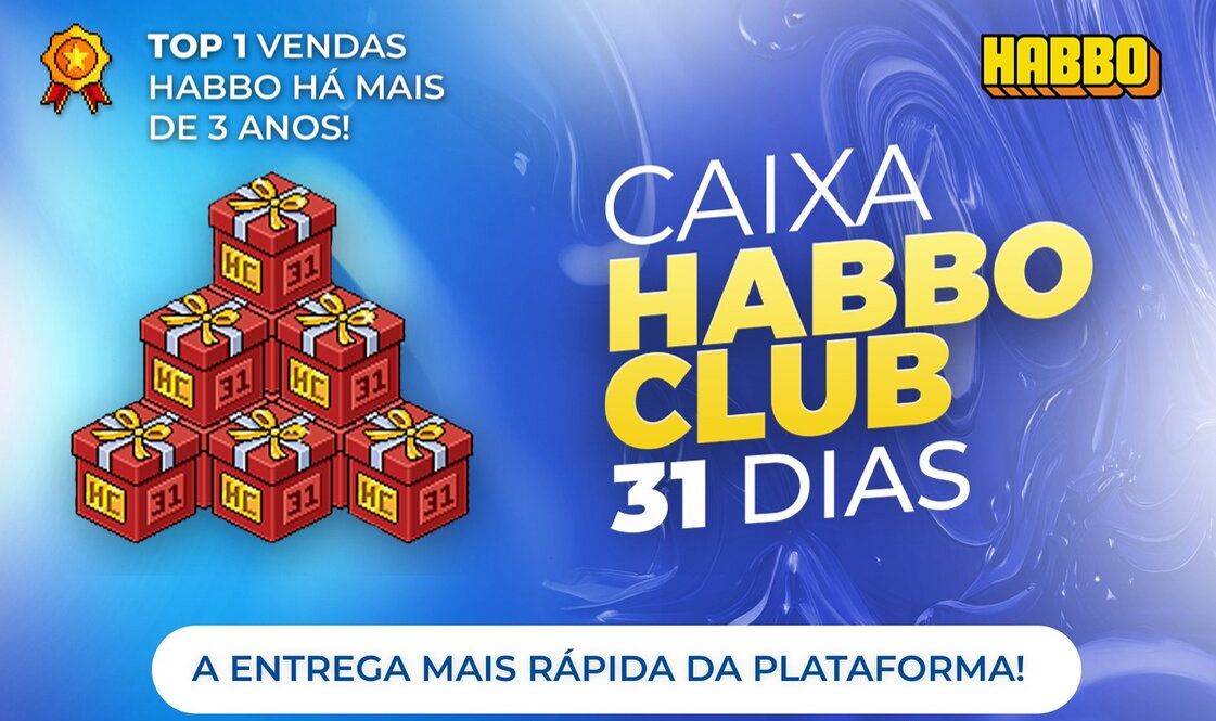 CAIXA HC 31 DIAS - MUITAS UNIDADES HABBO CLUB