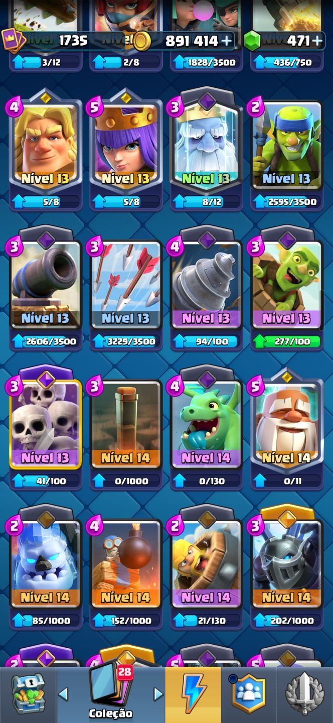 CONTA UPADA, CLASH ROYALE