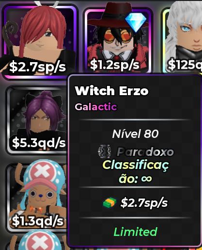 ANIME DICE | PERSONAGENS 100Sp+ ATÉ 90oc+ |ENTREGA VIA TRADE