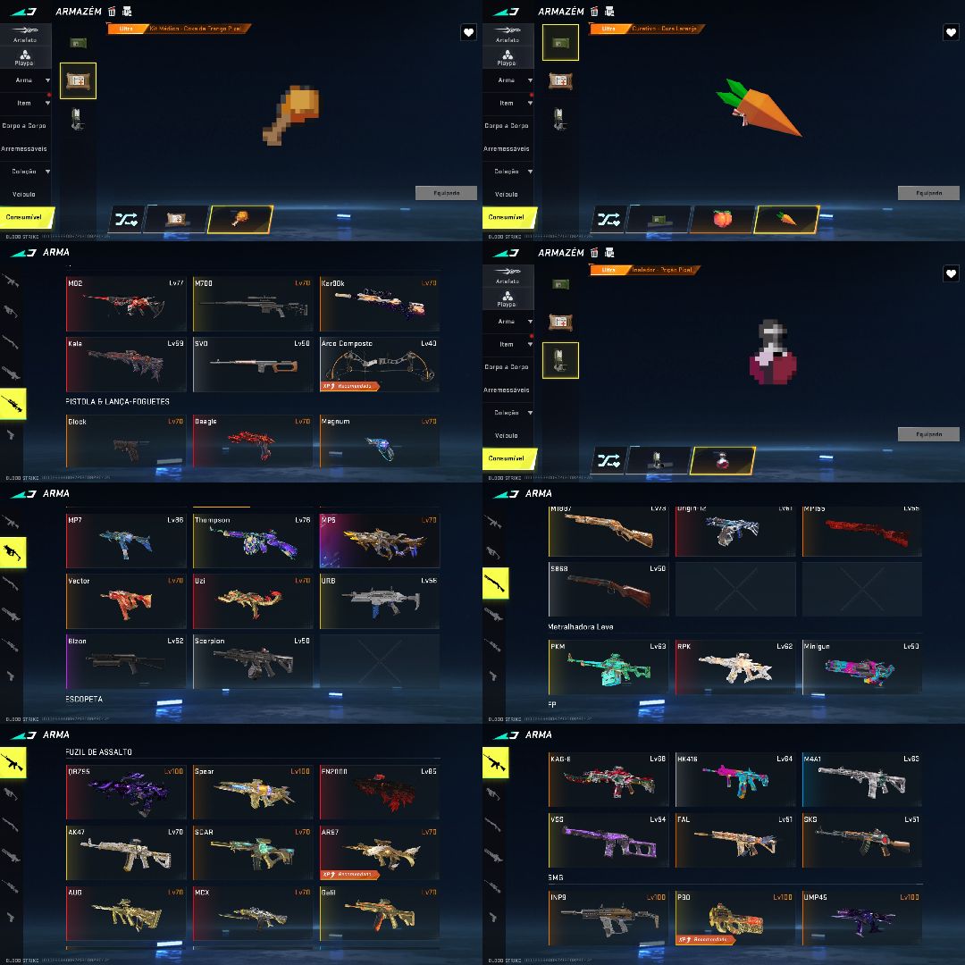 Conta blood strike com muitas eternas e evo