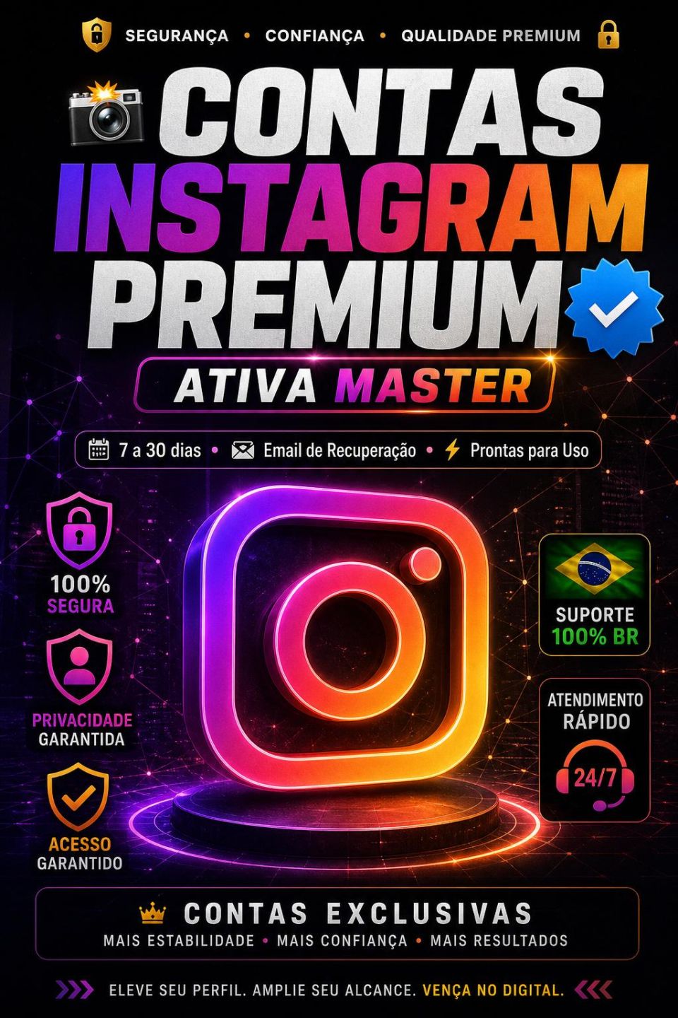 CONTAS INSTAGRAM PARA ANÚNCIOS E ENGAJAMENTO