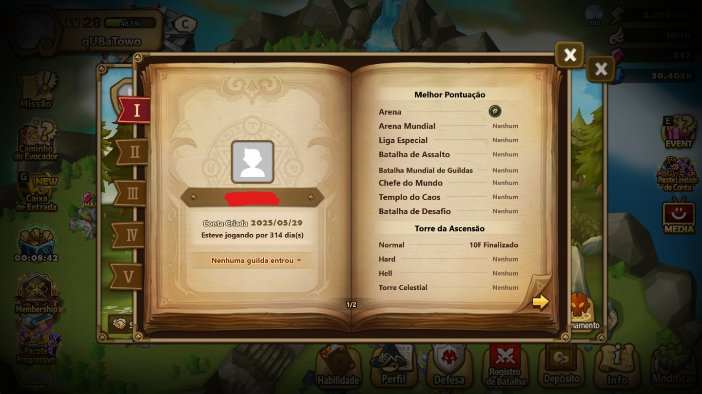 CONTA COM SHAN + 2 NAT5 + MENOS DE 1 ANO DE CRIACAO + SCROLLS + EVENTO ATIVO