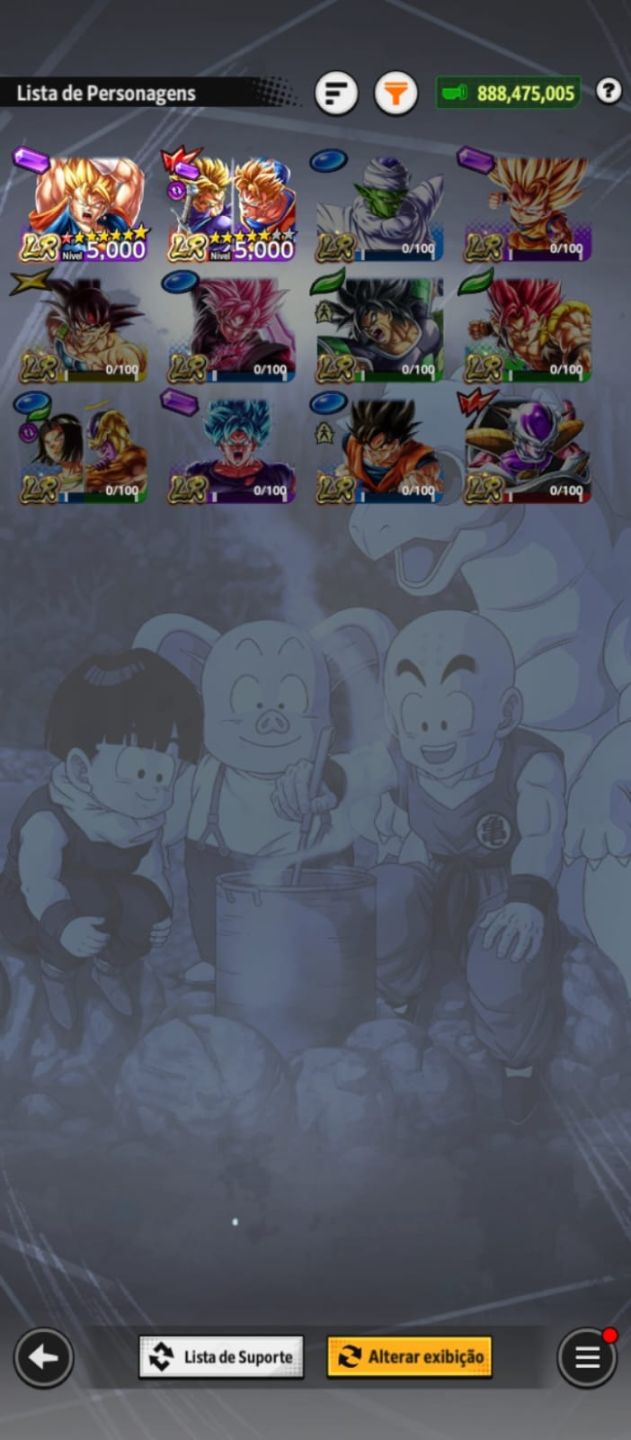 Conta end game com o Goku do mangá com os meta do jogo