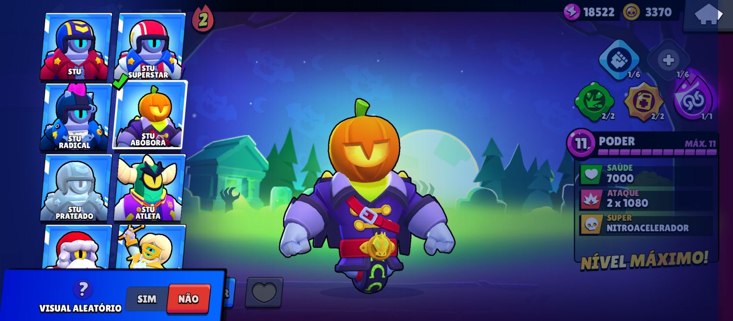 Conta Full de Brawl Stars | Full Nível 11 e Full Buffies (Valor Negociável)