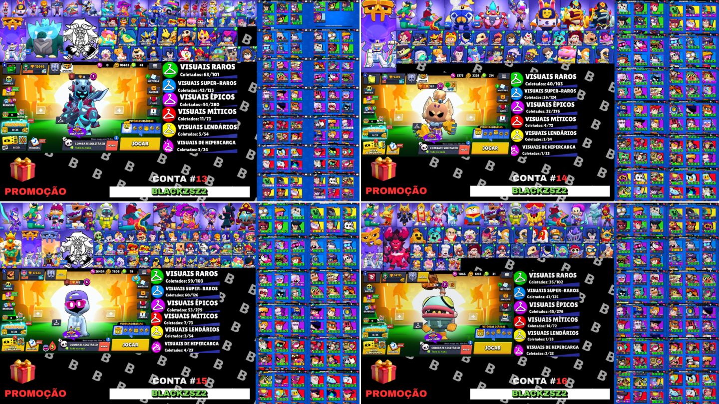 [ENTREGA AUTOMATIZADA] CONTAS BRAWL STARS, 60K,50K,40K,30K,20K - MENOR PREÇO!!