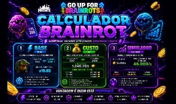 CALCULADOR BRAINROT | GO UP / FORTNITE - Domine a Economia do Jogo