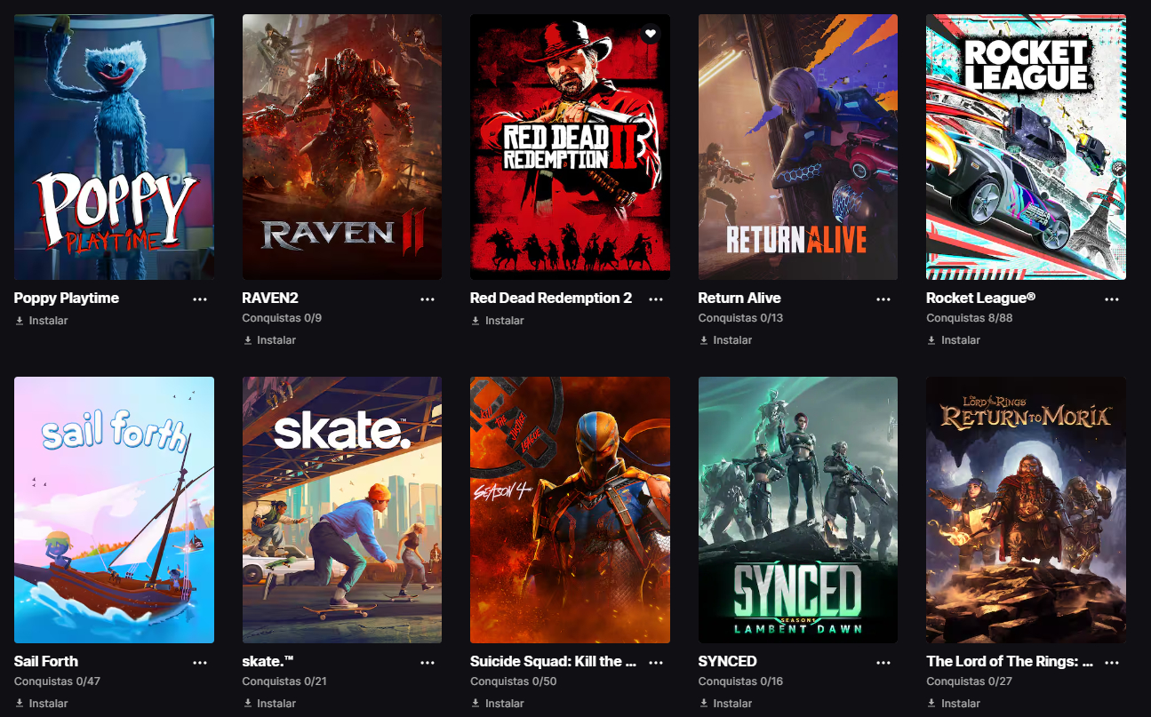 CONTA EPIC GAMES CHEIA DE JOGOS AAA