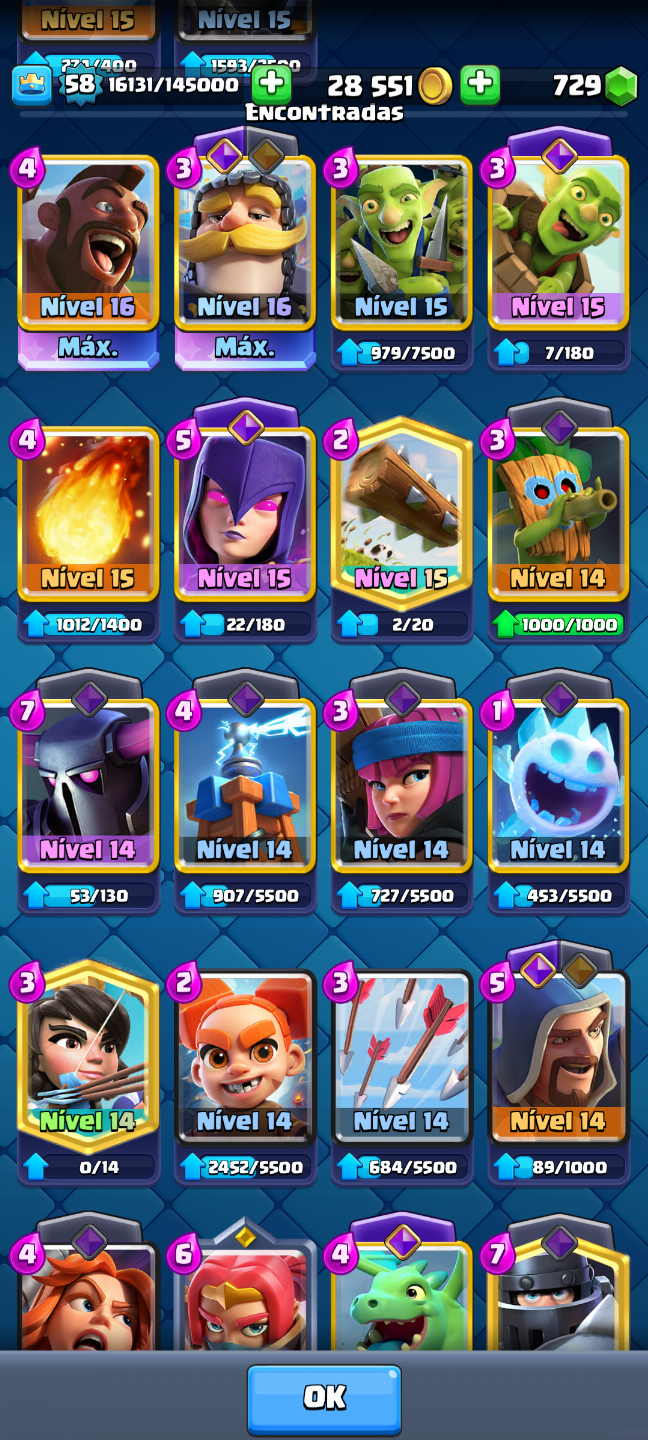 Conta Clash royale com 10500 troféus