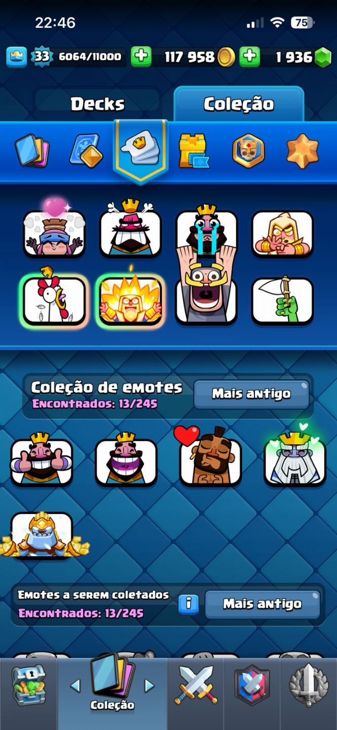 CLASH ROYALE | 7000 TROFÉUS | REI 11 | 4 CAMPEÕES | 3 EVOS | 2000 GEMAS
