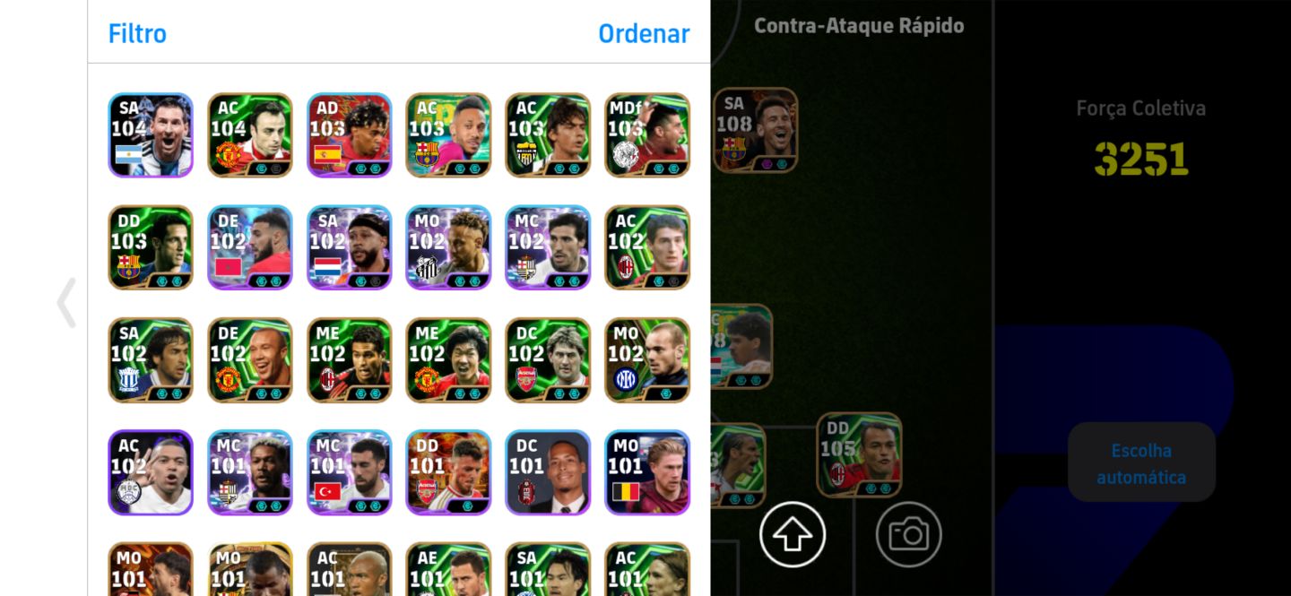 CONTA EFOOTBALL 3251 de força