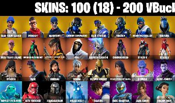 CONTA FORTNITE com SALVE MUNDO FUNDADOR| Blue Team Leader | Prodigy e 100 SKINS