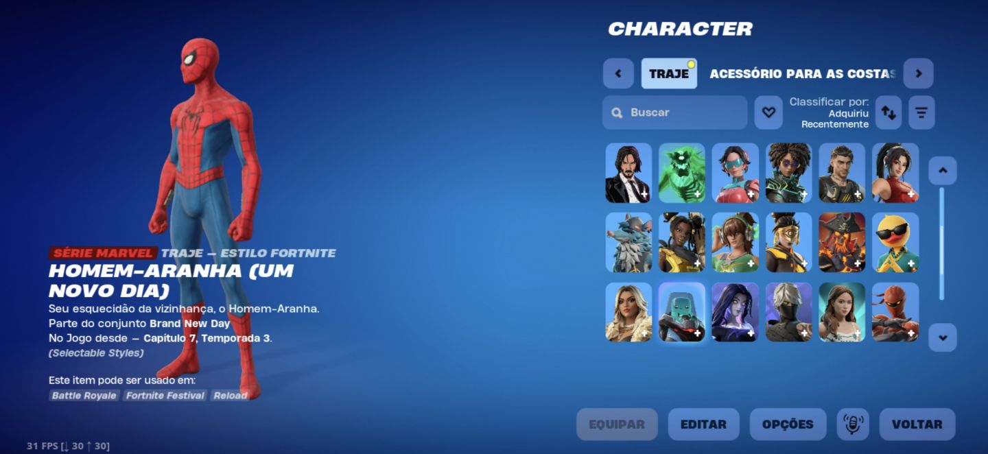 CONTA FORTNITE FULL ACESSO | 1450 V-BUCKS + HOMEM-ARANHA + 42 SKINS!