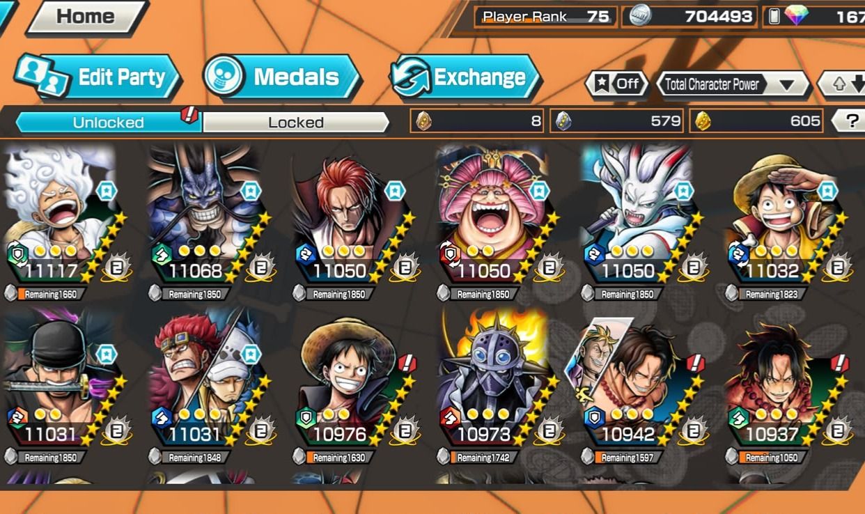 CONTA OPBR RANK 75 COM VARIOS EXS