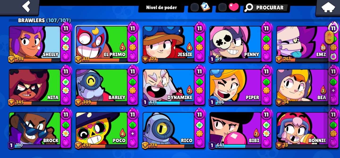 CONTA BRAWL STAR GEMADA