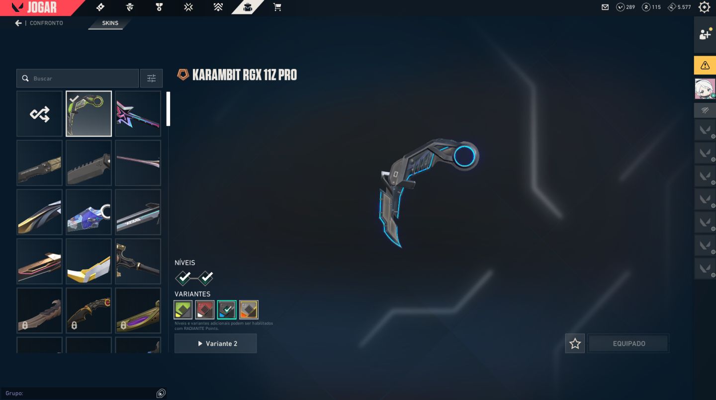 Conta Valorant Lvl 180 Platina 1 | Mais de 80 Skins - Facas, Vandal, Phantom